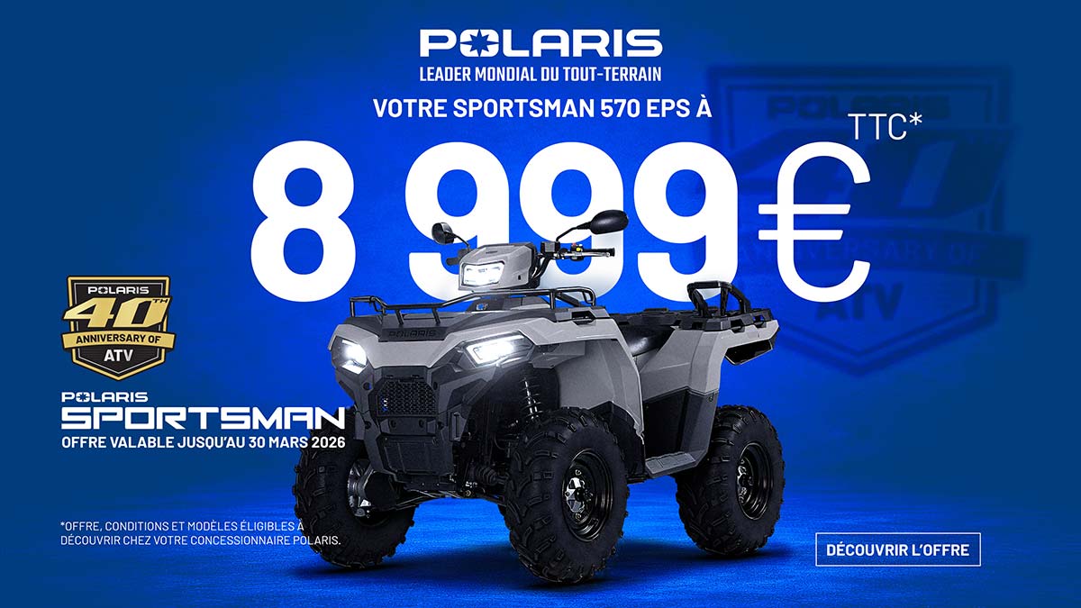 Votre SPORTSMAN 570 EPS à partir de 8999 €